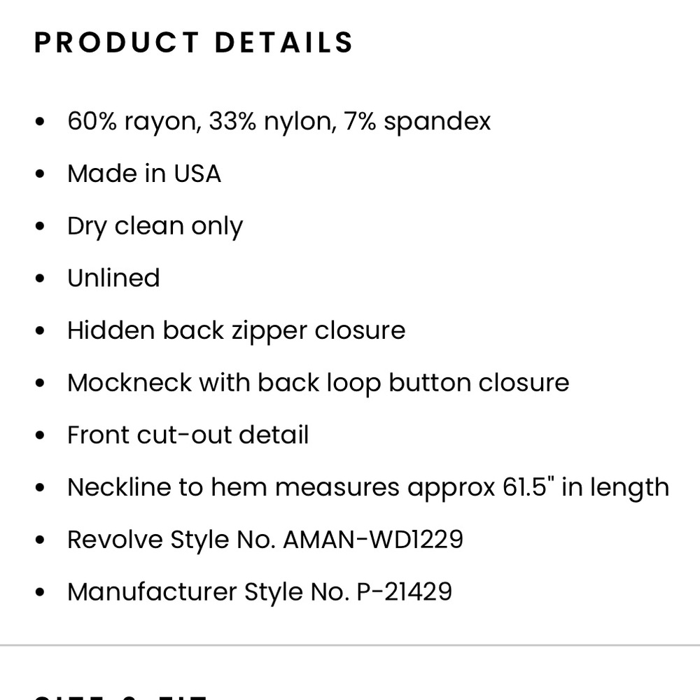 Amanda Uprichard Zahara Gown in Black. Size Small - Picture 6 of 8